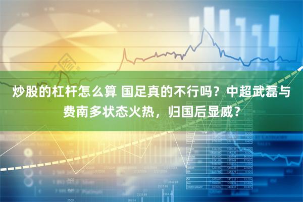 炒股的杠杆怎么算 国足真的不行吗？中超武磊与费南多状态火热，归国后显威？