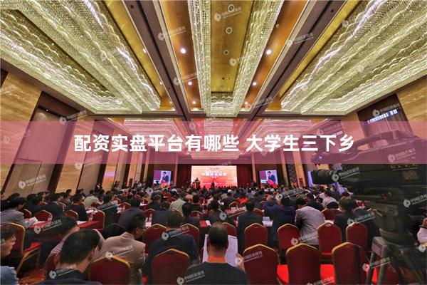 配资实盘平台有哪些 大学生三下乡
