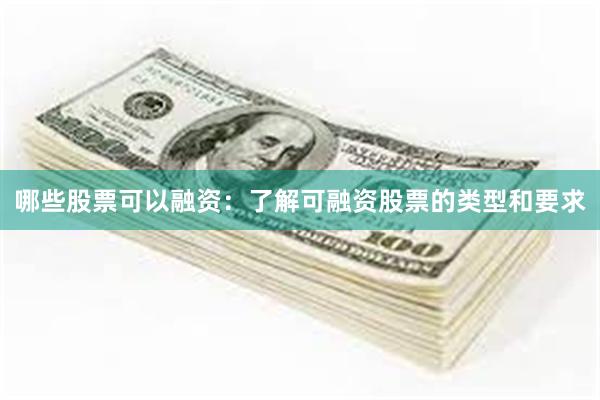 哪些股票可以融资：了解可融资股票的类型和要求