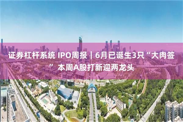 证券杠杆系统 IPO周报｜6月已诞生3只“大肉签” 本周A股打新迎两龙头