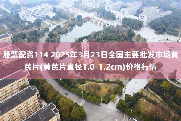 股票配资114 2025年3月23日全国主要批发市场黄芪片(黄芪片直径1.0-1.2cm)价格行情
