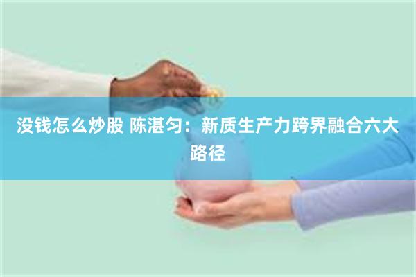没钱怎么炒股 陈湛匀：新质生产力跨界融合六大路径