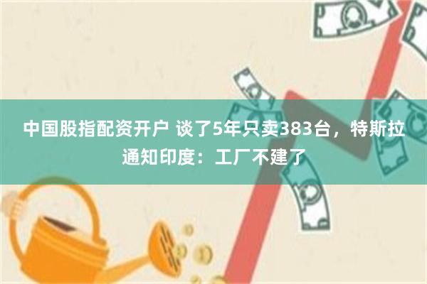 中国股指配资开户 谈了5年只卖383台，特斯拉通知印度：工厂不建了