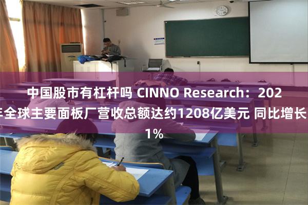 中国股市有杠杆吗 CINNO Research:2025年全球主要面板厂营收总额达约1208亿美元 同比增长1%