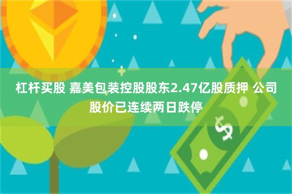 杠杆买股 嘉美包装控股股东2.47亿股质押 公司股价已连续两日跌停