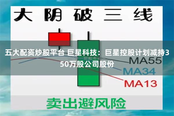 五大配资炒股平台 巨星科技：巨星控股计划减持350万股公司股份