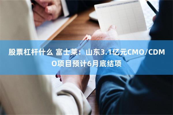 股票杠杆什么 富士莱：山东3.1亿元CMO/CDMO项目预计6月底结项