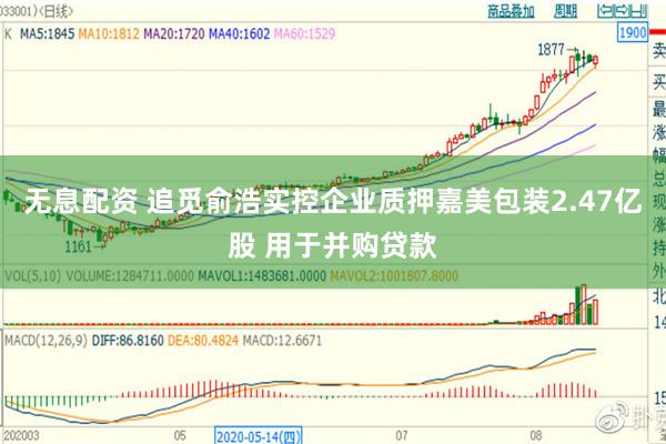 无息配资 追觅俞浩实控企业质押嘉美包装2.47亿股 用于并购贷款