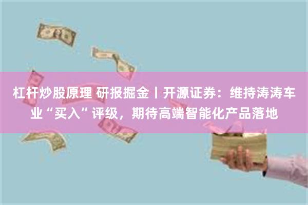 杠杆炒股原理 研报掘金丨开源证券：维持涛涛车业“买入”评级，期待高端智能化产品落地