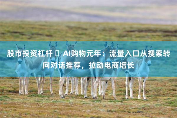 股市投资杠杆 ​AI购物元年：流量入口从搜索转向对话推荐，拉动电商增长