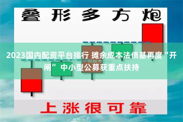 2023国内配资平台排行 摊余成本法债基再度“开闸” 中小型公募获重点扶持