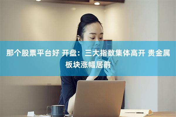 那个股票平台好 开盘：三大指数集体高开 贵金属板块涨幅居前