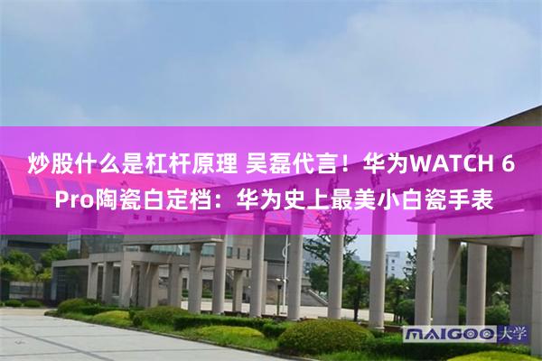 炒股什么是杠杆原理 吴磊代言！华为WATCH 6 Pro陶瓷白定档：华为史上最美小白瓷手表